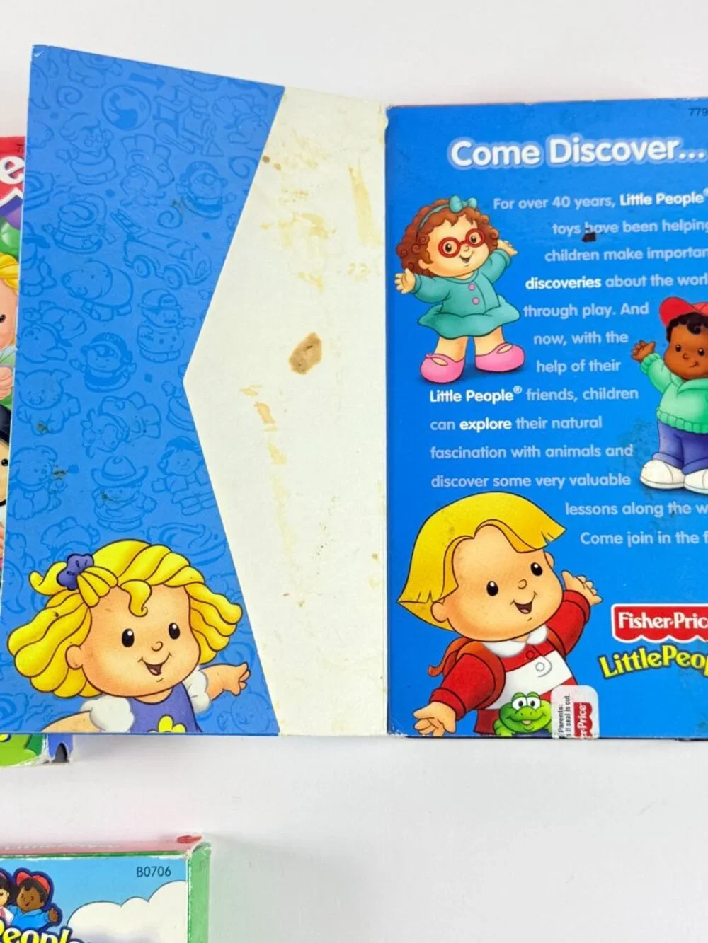 Vintage 2000's Fisher Price lot of 5 Little People VHS Educational Kids